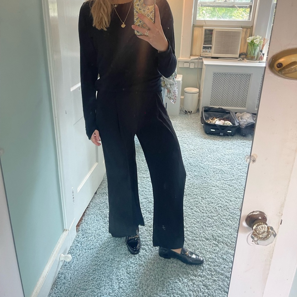 SPANX Wide Leg Black Pants